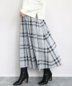 MK MICHEL KLEIN / エムケーミッシェルクラン ロング・マキシ丈スカート | リバーシブルチェックスカート/洗える