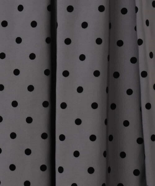 MK MICHEL KLEIN / エムケーミッシェルクラン ロング・マキシ丈スカート | フロッキードット柄タックスカート/洗える | 詳細28