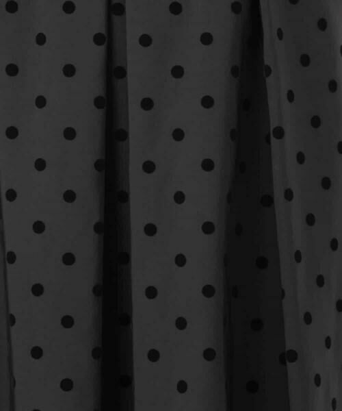 MK MICHEL KLEIN / エムケーミッシェルクラン ロング・マキシ丈スカート | フロッキードット柄タックスカート/洗える | 詳細30