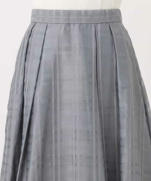 MK MICHEL KLEIN / エムケーミッシェルクラン ロング・マキシ丈スカート | シアードビーチェックスカート/洗える | 詳細20