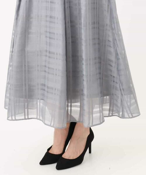 MK MICHEL KLEIN / エムケーミッシェルクラン ロング・マキシ丈スカート | シアードビーチェックスカート/洗える | 詳細24