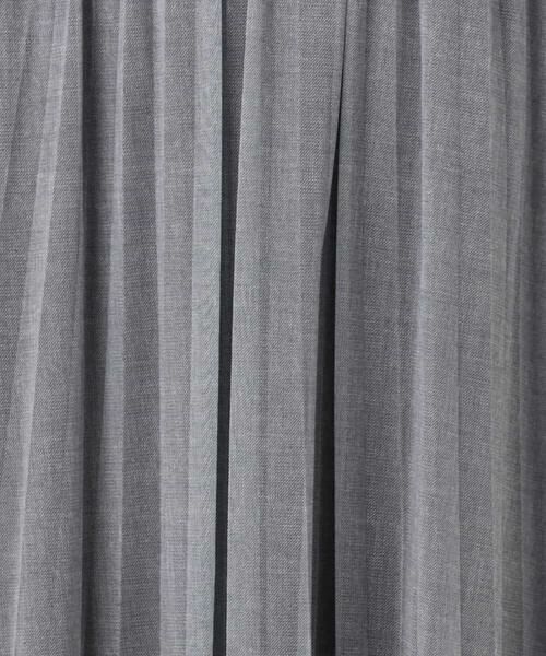 MK MICHEL KLEIN / エムケーミッシェルクラン ロング・マキシ丈スカート | デニム調シアープリーツスカート/洗える | 詳細6