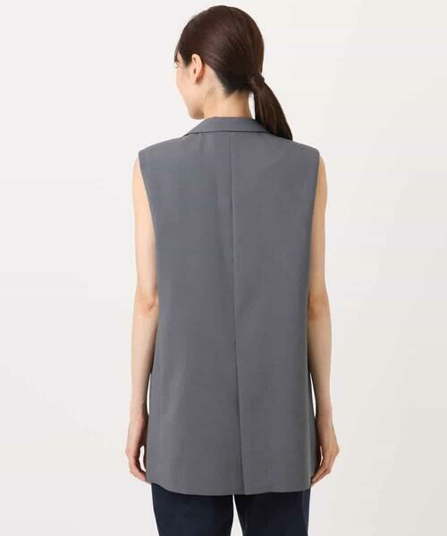 MK MICHEL KLEIN / エムケーミッシェルクラン ベスト | ダブルブレストジレ/洗える | 詳細19