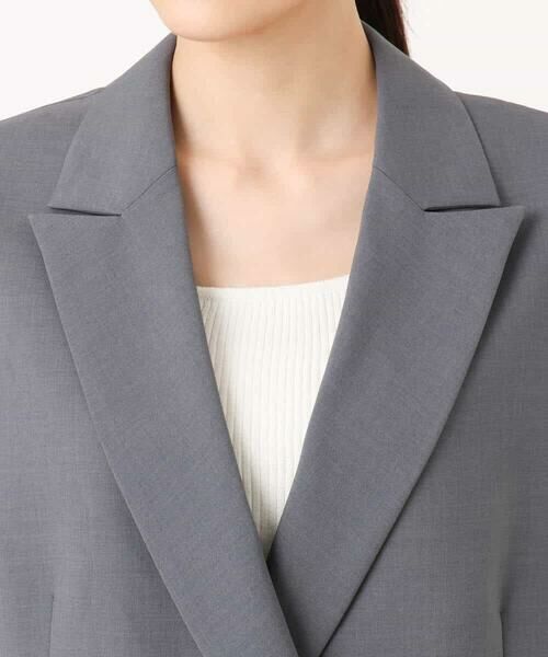 MK MICHEL KLEIN / エムケーミッシェルクラン ベスト | ダブルブレストジレ/洗える | 詳細20