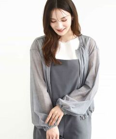 MK MICHEL KLEIN / エムケーミッシェルクラン その他アウター | デニム調シアーブルゾン/洗える