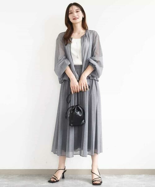 MK MICHEL KLEIN / エムケーミッシェルクラン その他アウター | デニム調シアーブルゾン/洗える | 詳細12