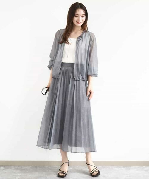 MK MICHEL KLEIN / エムケーミッシェルクラン その他アウター | デニム調シアーブルゾン/洗える | 詳細14