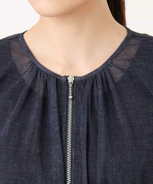 MK MICHEL KLEIN / エムケーミッシェルクラン その他アウター | デニム調シアーブルゾン/洗える | 詳細2