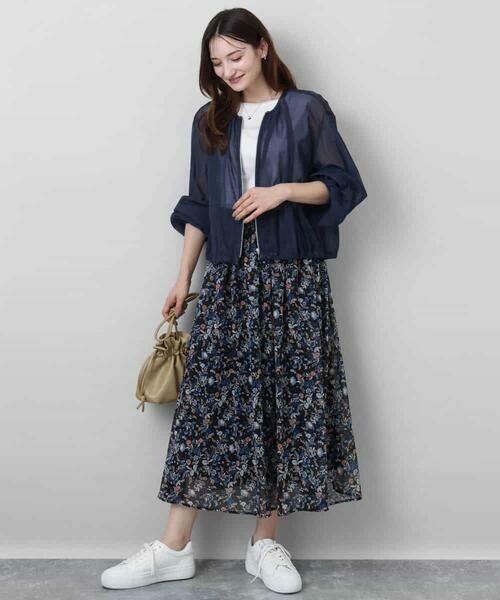 MK MICHEL KLEIN / エムケーミッシェルクラン その他アウター | デニム調シアーブルゾン/洗える | 詳細21