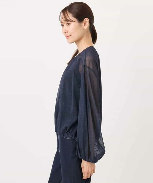 MK MICHEL KLEIN / エムケーミッシェルクラン その他アウター | デニム調シアーブルゾン/洗える | 詳細23