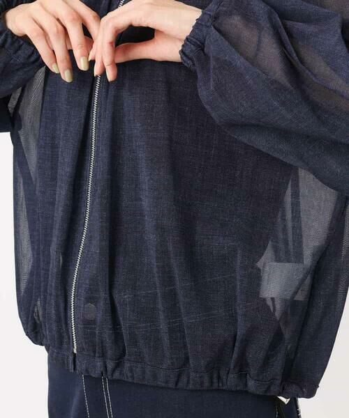 MK MICHEL KLEIN / エムケーミッシェルクラン その他アウター | デニム調シアーブルゾン/洗える | 詳細6