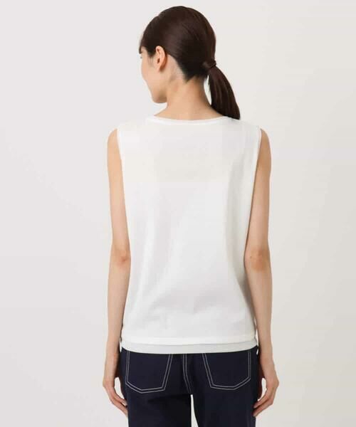 MK MICHEL KLEIN / エムケーミッシェルクラン カットソー | シルケットフライス ノースリーブカットソー/接触冷感/洗える | 詳細19