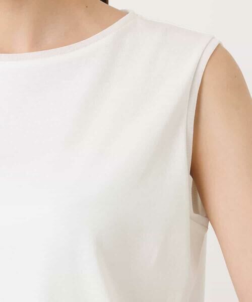 MK MICHEL KLEIN / エムケーミッシェルクラン カットソー | シルケットフライス ノースリーブカットソー/接触冷感/洗える | 詳細21