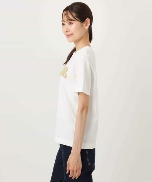 MK MICHEL KLEIN / エムケーミッシェルクラン カットソー | イニシャル刺繍コットンTシャツ/UVカット/接触冷感/洗える | 詳細13