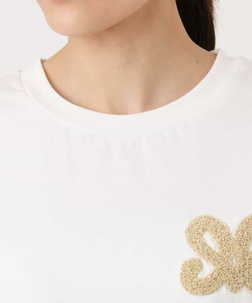 MK MICHEL KLEIN / エムケーミッシェルクラン カットソー | イニシャル刺繍コットンTシャツ/UVカット/接触冷感/洗える | 詳細15