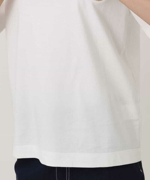 MK MICHEL KLEIN / エムケーミッシェルクラン カットソー | イニシャル刺繍コットンTシャツ/UVカット/接触冷感/洗える | 詳細17