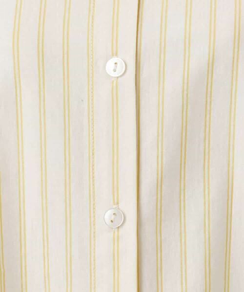 MK MICHEL KLEIN / エムケーミッシェルクラン カットソー | 先染めストライプ柄ドロストデザインカットソー/洗える | 詳細17