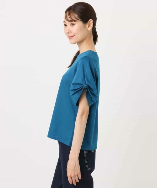 MK MICHEL KLEIN / エムケーミッシェルクラン カットソー | タックスリーブポンチカットソー/接触冷感/洗える | 詳細14