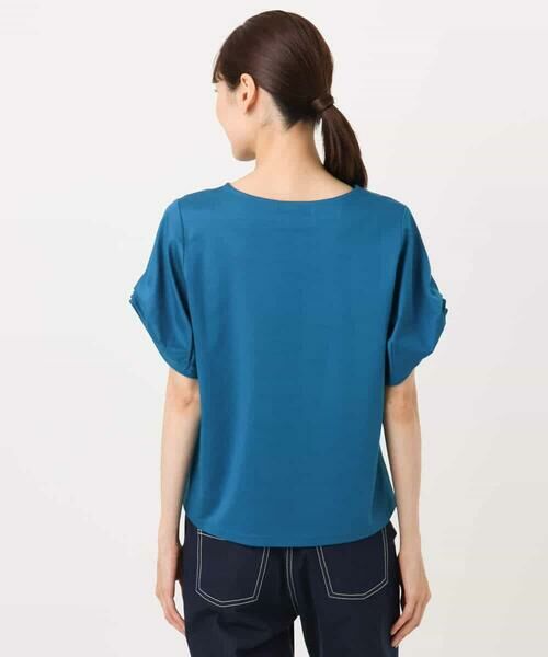 MK MICHEL KLEIN / エムケーミッシェルクラン カットソー | タックスリーブポンチカットソー/接触冷感/洗える | 詳細15