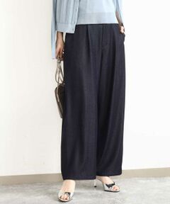 MK MICHEL KLEIN / エムケーミッシェルクラン その他パンツ | ソフトデニムライクバレルパンツ/洗える