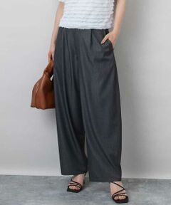 MK MICHEL KLEIN / エムケーミッシェルクラン その他パンツ | ソフトデニムライクバレルパンツ/洗える