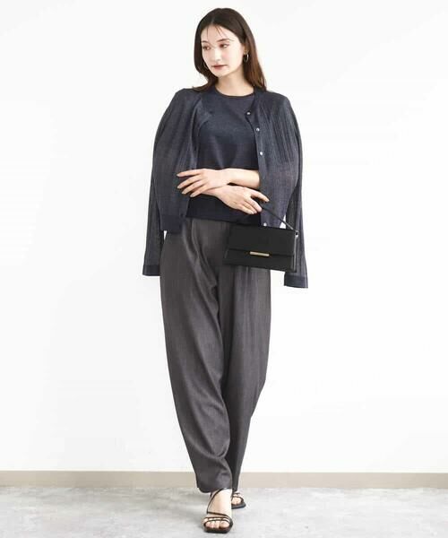 MK MICHEL KLEIN / エムケーミッシェルクラン その他パンツ | ソフトデニムライクバレルパンツ/洗える | 詳細12