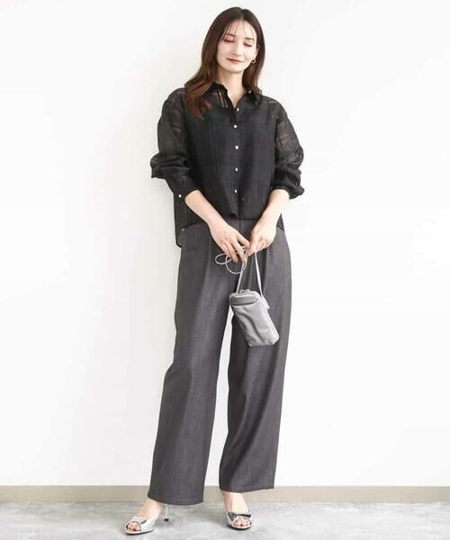 MK MICHEL KLEIN / エムケーミッシェルクラン その他パンツ | ソフトデニムライクバレルパンツ/洗える | 詳細24