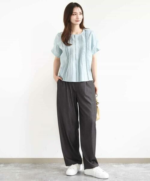 MK MICHEL KLEIN / エムケーミッシェルクラン その他パンツ | ソフトデニムライクバレルパンツ/洗える | 詳細3