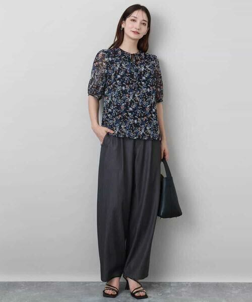 MK MICHEL KLEIN / エムケーミッシェルクラン その他パンツ | ソフトデニムライクバレルパンツ/洗える | 詳細30