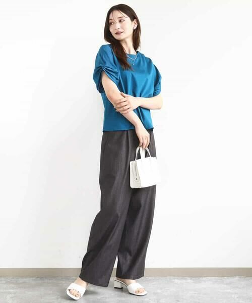 MK MICHEL KLEIN / エムケーミッシェルクラン その他パンツ | ソフトデニムライクバレルパンツ/洗える | 詳細6