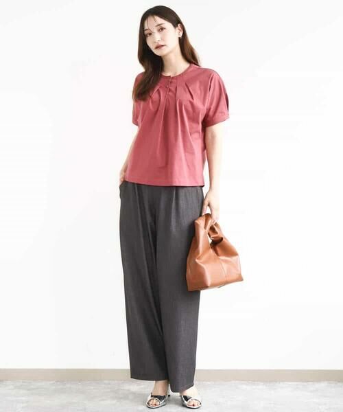 MK MICHEL KLEIN / エムケーミッシェルクラン その他パンツ | ソフトデニムライクバレルパンツ/洗える | 詳細9