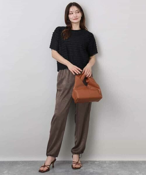 MK MICHEL KLEIN / エムケーミッシェルクラン その他パンツ | サテンヴィンテージ調ワイドパンツ/接触冷感/洗える | 詳細10