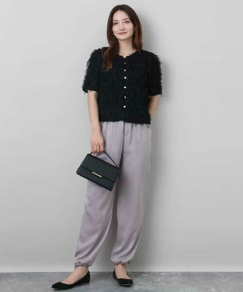 MK MICHEL KLEIN / エムケーミッシェルクラン その他パンツ | サテンヴィンテージ調ワイドパンツ/接触冷感/洗える | 詳細20