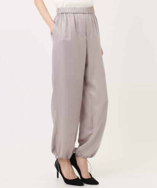 MK MICHEL KLEIN / エムケーミッシェルクラン その他パンツ | サテンヴィンテージ調ワイドパンツ/接触冷感/洗える | 詳細24