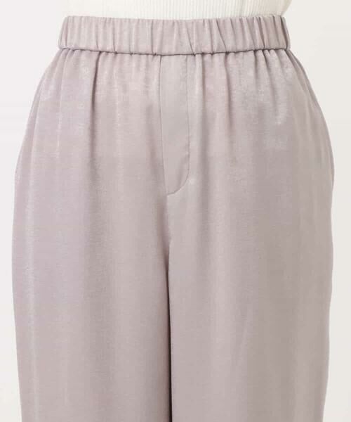 MK MICHEL KLEIN / エムケーミッシェルクラン その他パンツ | サテンヴィンテージ調ワイドパンツ/接触冷感/洗える | 詳細27