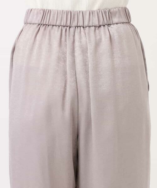 MK MICHEL KLEIN / エムケーミッシェルクラン その他パンツ | サテンヴィンテージ調ワイドパンツ/接触冷感/洗える | 詳細28