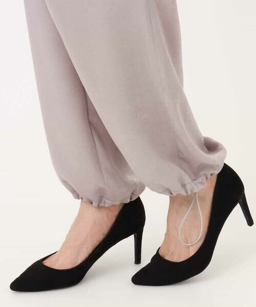 MK MICHEL KLEIN / エムケーミッシェルクラン その他パンツ | サテンヴィンテージ調ワイドパンツ/接触冷感/洗える | 詳細30