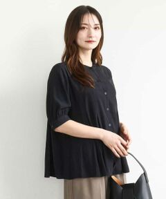 MK MICHEL KLEIN / エムケーミッシェルクラン シャツ・ブラウス | 五分袖チュニックブラウス/UVカット/接触冷感/洗える