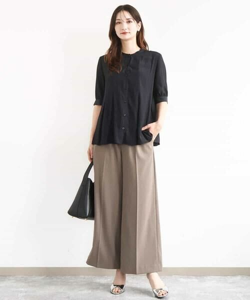 MK MICHEL KLEIN / エムケーミッシェルクラン シャツ・ブラウス | 五分袖チュニックブラウス/UVカット/接触冷感/洗える | 詳細2