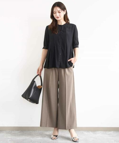 MK MICHEL KLEIN / エムケーミッシェルクラン シャツ・ブラウス | 五分袖チュニックブラウス/UVカット/接触冷感/洗える | 詳細3