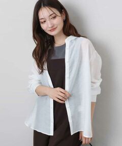 MK MICHEL KLEIN / エムケーミッシェルクラン シャツ・ブラウス | シアーローンシャツブラウス/洗える