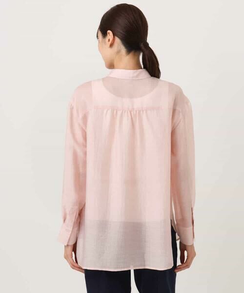 MK MICHEL KLEIN / エムケーミッシェルクラン シャツ・ブラウス | シアーローンシャツブラウス/洗える | 詳細1