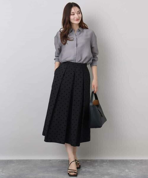 MK MICHEL KLEIN / エムケーミッシェルクラン シャツ・ブラウス | シアーローンシャツブラウス/洗える | 詳細13