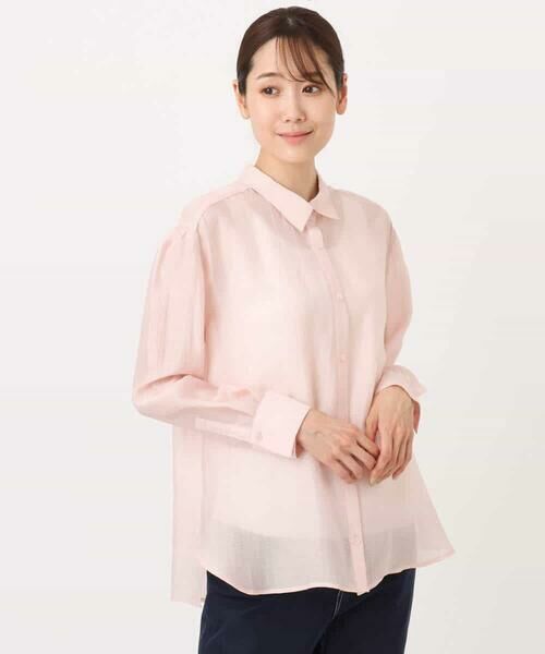 MK MICHEL KLEIN / エムケーミッシェルクラン シャツ・ブラウス | シアーローンシャツブラウス/洗える | 詳細24