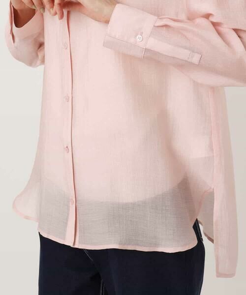 MK MICHEL KLEIN / エムケーミッシェルクラン シャツ・ブラウス | シアーローンシャツブラウス/洗える | 詳細5