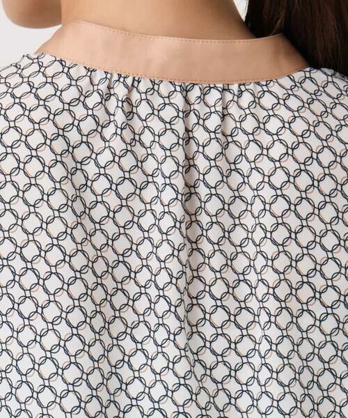 MK MICHEL KLEIN / エムケーミッシェルクラン シャツ・ブラウス | 幾何プリント配色ブラウス/接触冷感/洗える | 詳細14