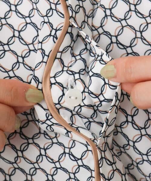 MK MICHEL KLEIN / エムケーミッシェルクラン シャツ・ブラウス | 幾何プリント配色ブラウス/接触冷感/洗える | 詳細18