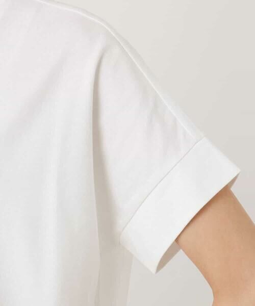 MK MICHEL KLEIN / エムケーミッシェルクラン カットソー | フレームロゴデザインTシャツ/UVカット/接触冷感/洗える | 詳細13