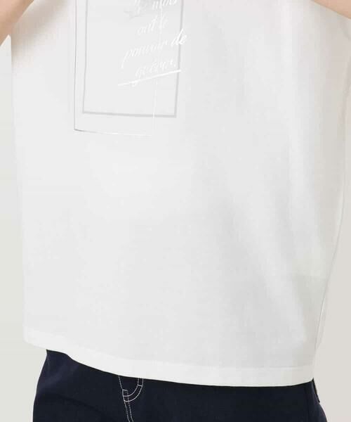 MK MICHEL KLEIN / エムケーミッシェルクラン カットソー | フレームロゴデザインTシャツ/UVカット/接触冷感/洗える | 詳細14