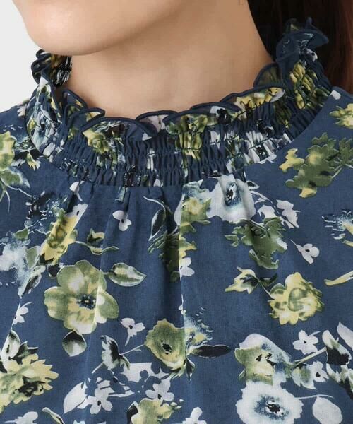 MK MICHEL KLEIN / エムケーミッシェルクラン シャツ・ブラウス | クラシックフラワープリント シフォンブラウス/洗える | 詳細19